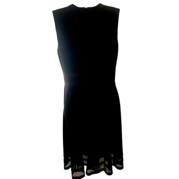 🖤 Calvin Klein Little Black Dress – Sheer Hem Detail – Size 8 - Picture 3 of 6